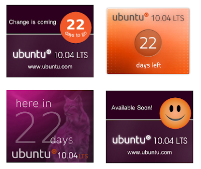 ubuntu 10.04 lucid lynx official countdown banners