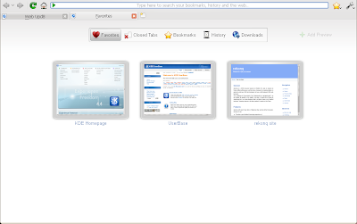 rekonq web browser screenshot