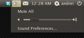 sound applet ubuntu 10.10
