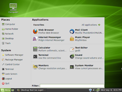 Linux mint debian screenshot