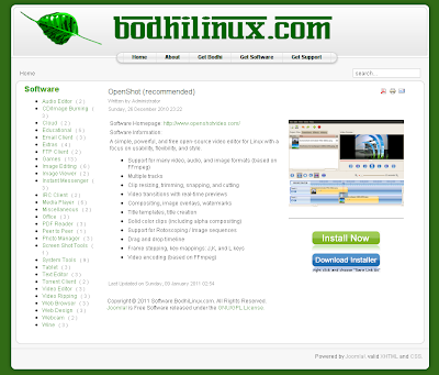 Bodhi Linux online software center
