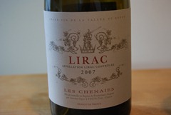 Lirac Les Chesnaies 2007 