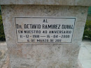 Placa Octavio Ramirez Duval