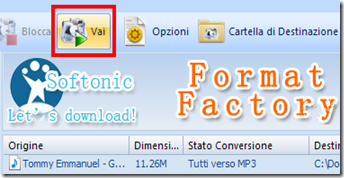 FormatFactory - Avvio conversione