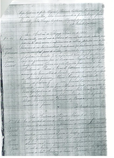 Copia del Libro Parroquial