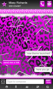 download Black Purple Leopard Theme free