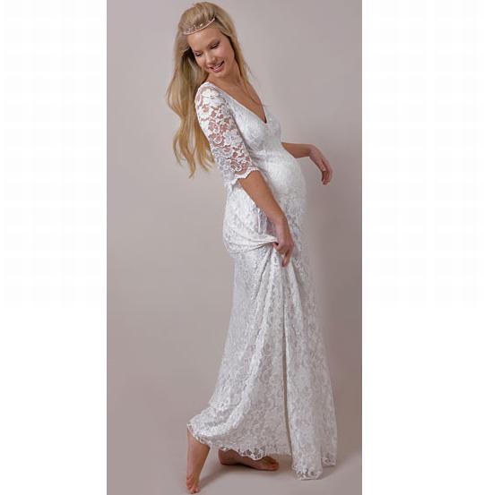 Vestido de Noiva GrÃ¡vida: RomÃ¢ntico e Simples
