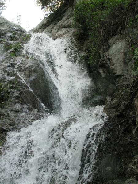 Another look up at the rushing water.