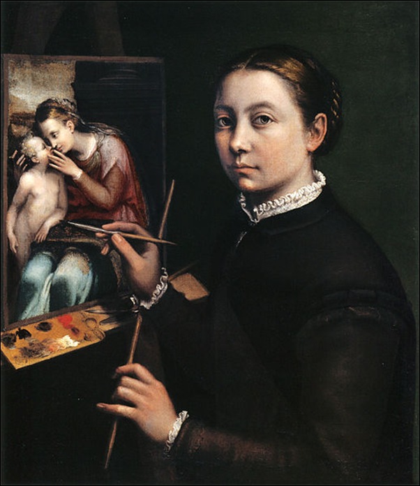 Sofisnoba Anguissola, Autoportrait 1554