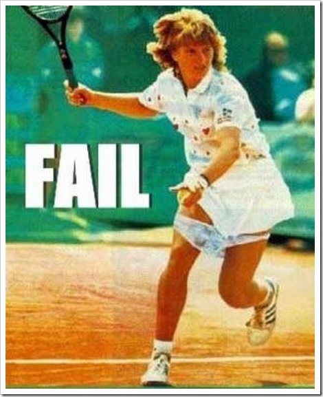 Funny tennis fail picture.