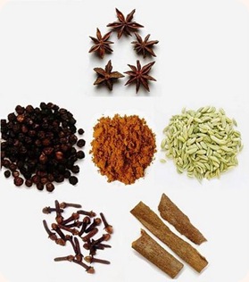 5 spices
