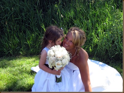 Katie and the flower girl