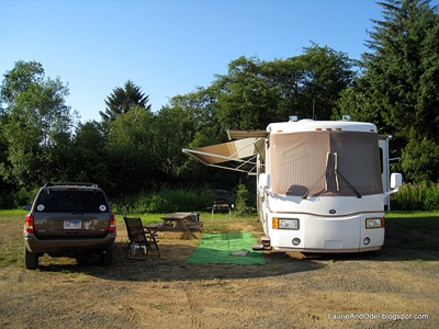 Site 26B at the Lincoln City Elks RV park