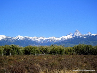 View of the Teton Range from near the RV Park