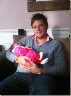 Rob Couch and baby