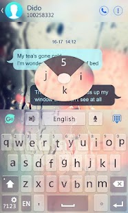 Free Glass GO Keyboard Theme - screenshot thumbnail