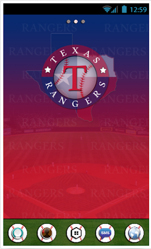 Texas Rangers GoLauncher Theme