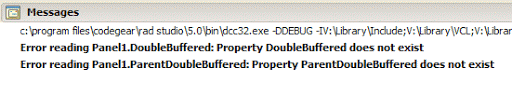 IDE error messages