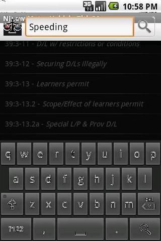 NJLAW Motor Vehicle - Title 39 Screen 3