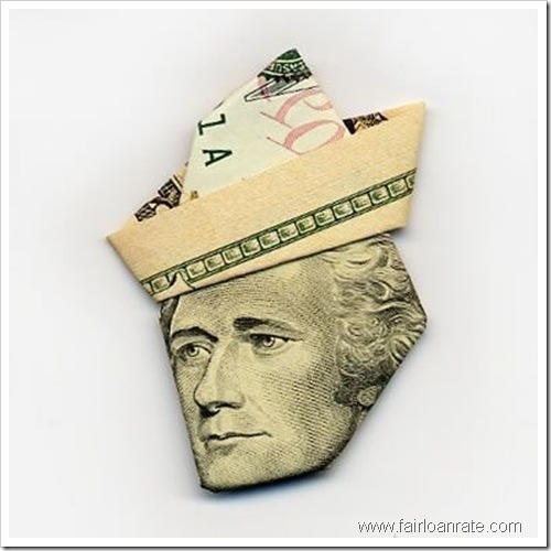 dollar note puppet