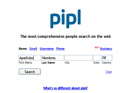 Pipl: Buscador de personas online | Herramienta para  buscar personas