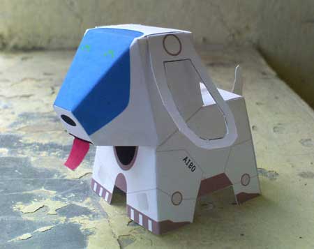 Puppy Aibo Robot papercraft