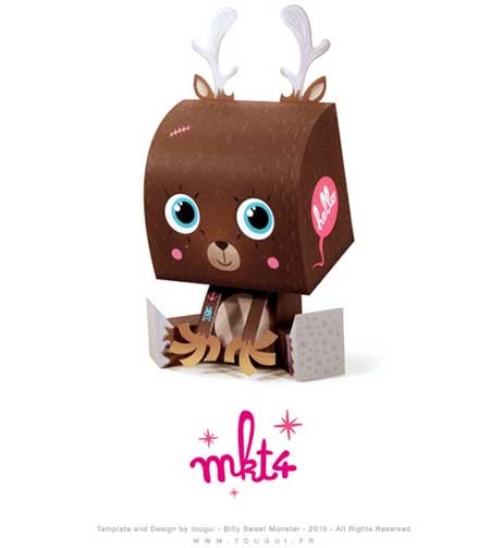 Billy Sweet Monster Paper Toy MKT4