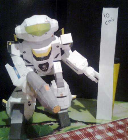 Robotech VF1 Valkyrie Papercraft Battroid