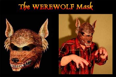 Werewolf Mask Papercraft