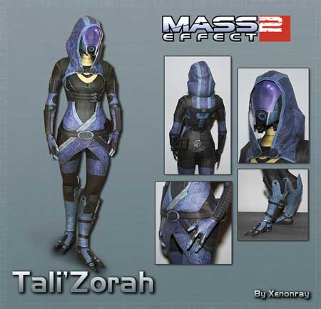 Mass Effect 2 Papercraft Tali Zorah