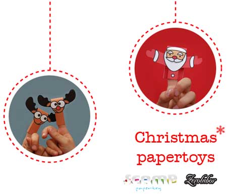 Finger Puppet Santa Papercraft
