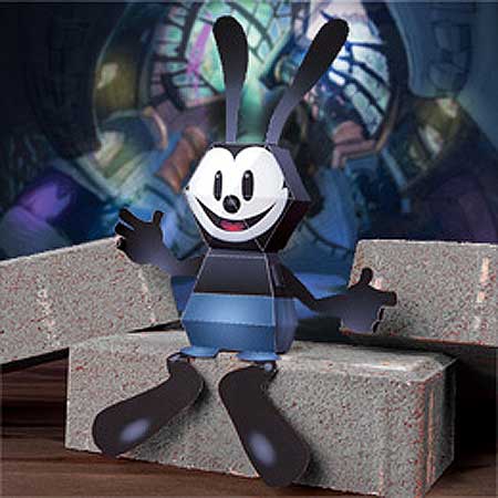Epic Mickey Papercraft Oswald the Lucky Rabbit