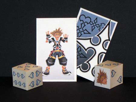 Kingdom Hearts 2 - Sora Cards & Dice Papercraft
