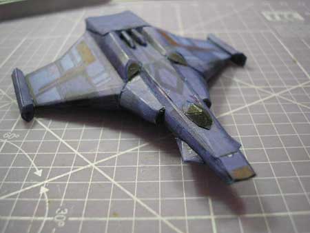 Super Wing Commander Rapier Class Confederation Fighter Papercraft
