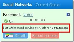 Yep..Facebook was down - theprohack.com