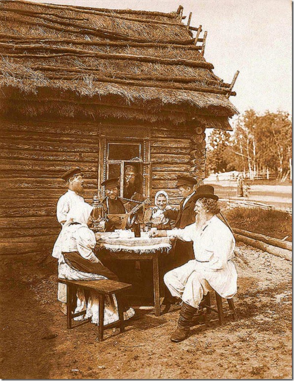 Picture taken somewhere in the periphery of the Russian Empire. Early 20th century.