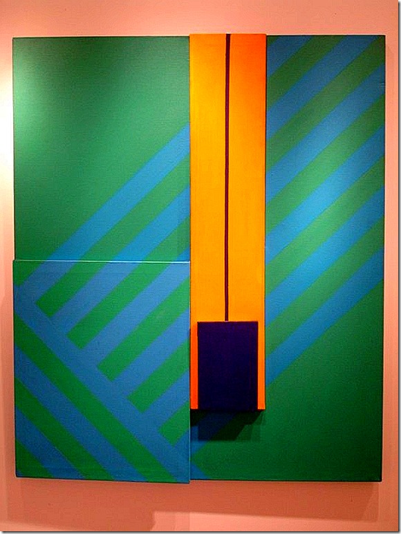 Waldo Balart. Juxtaposition X, 1964. Acrylic on linen, 61 x 50 inches