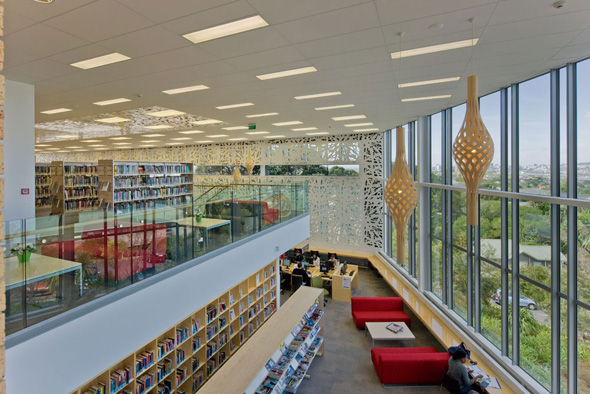modern elegant library interior architecture design