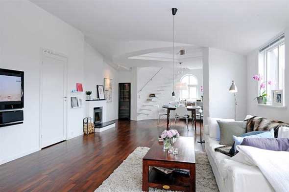 Elegant White Plains Loft Small Apartment Interior Decorating Inspiring Design