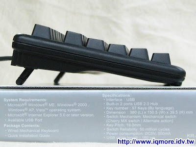 i-rocks KR-6230 機械式Cherry茶軸電競鍵盤評測 - 老貓測3C