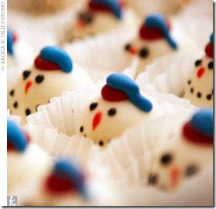 favor - snowman cookie
