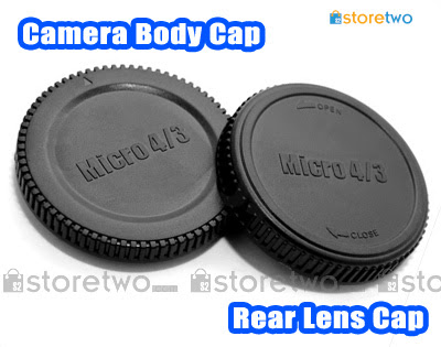 Rear Lens + Camera Body Caps for Micro 4/3 Camera LR-2 BC-2