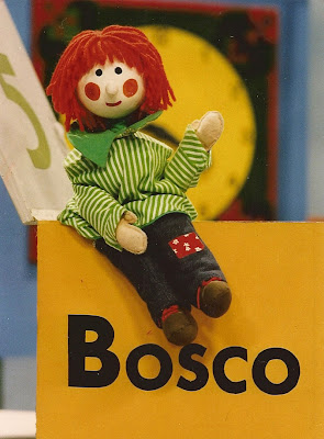 Bosco sitting on his box