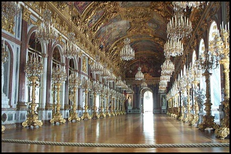 galeria dos espelhos - Palácio de  Versalhes - França -Histoblog