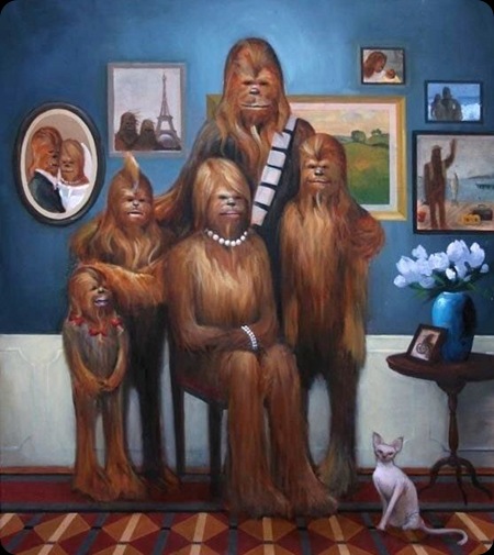 cool star wars photos chewies family