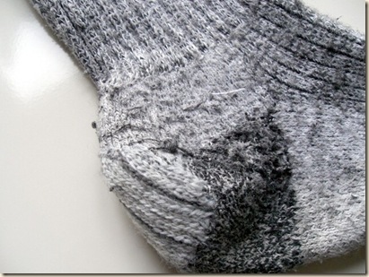 close-up sock