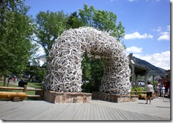Jackson Hole antler arch