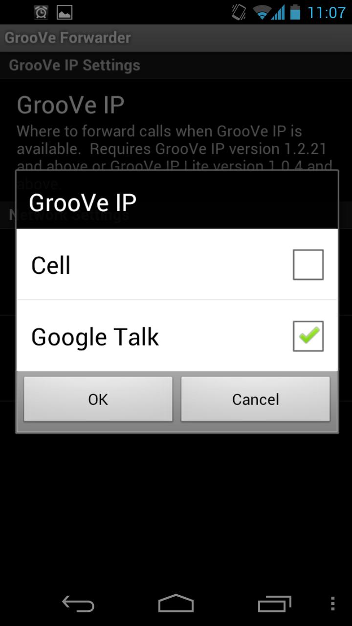 GrooVe Forwarder Screen 3