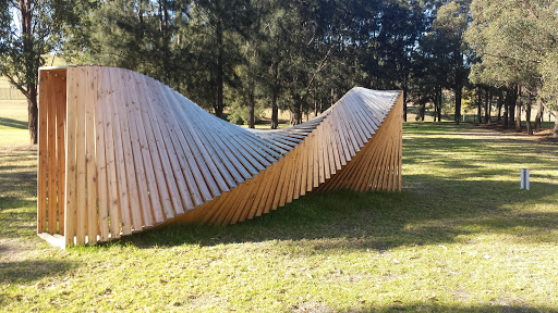 UWS Wooden Slinky Sculpture