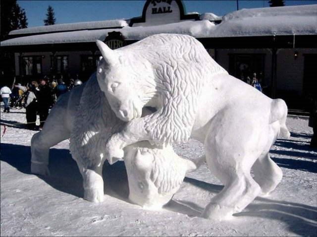 Amazing Snow Art from Breckenridge Snow Sculpture Competition (Colorado)
